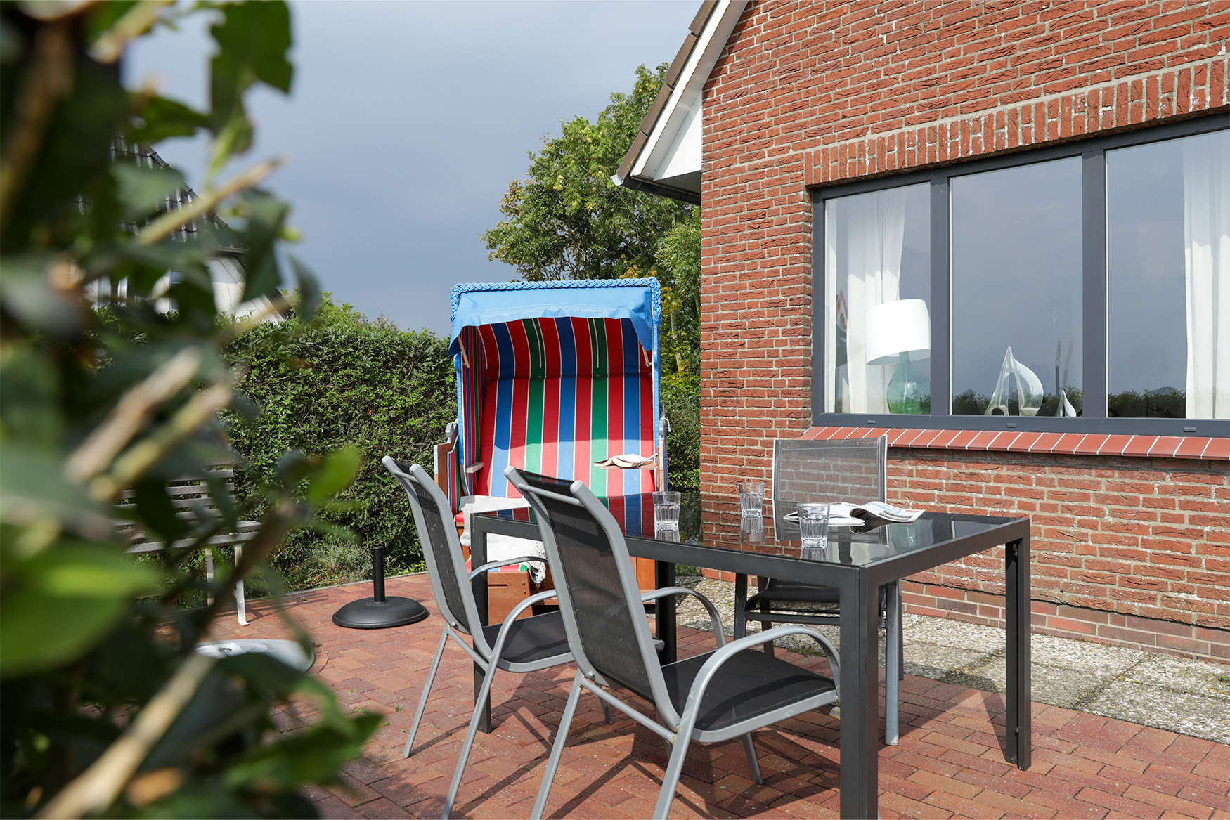 Terrasse des Ferienhauses "Weites Land" auf Pellworm