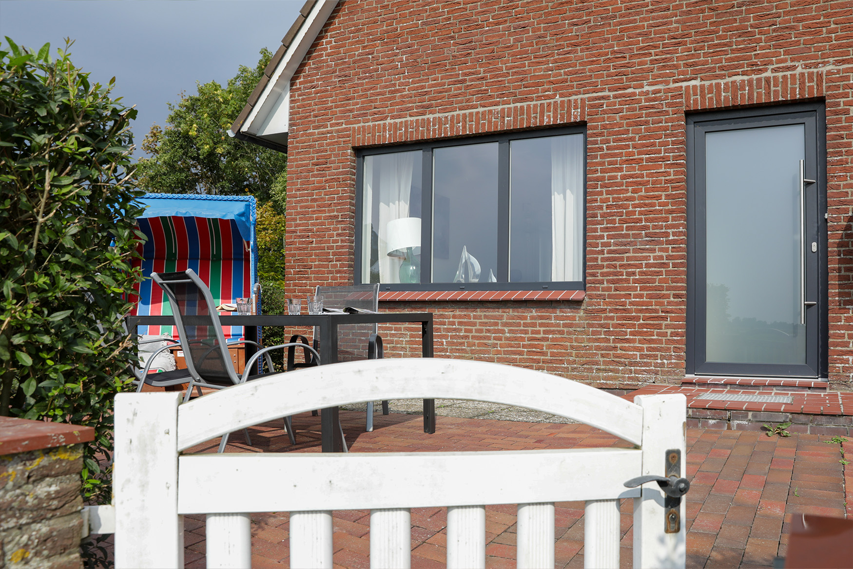 Terrasse des Ferienhauses "Weites Land" auf Pellworm